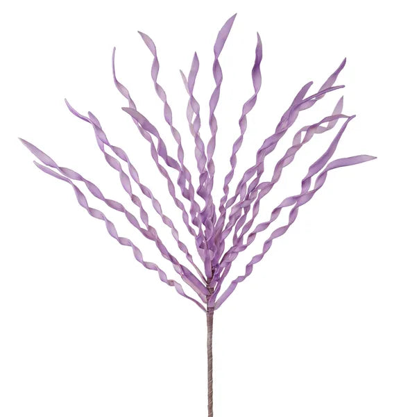 31"L SWIRLED EVA GRASS SPRAY CREAM/LAVENDER - Burlap and Bling Decor