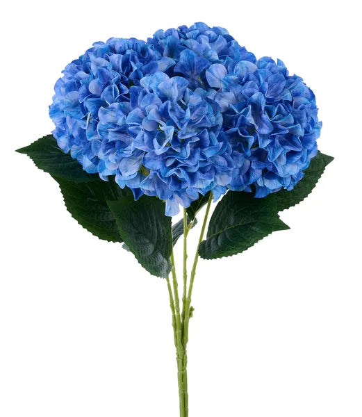 FABRIC HYDRANGEA BUSH BLUE - Burlap and Bling Decor