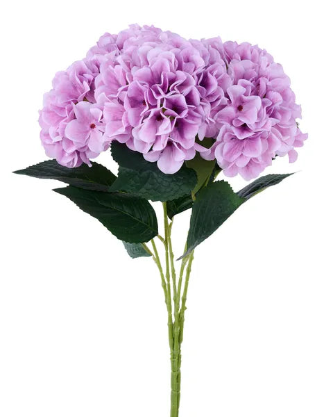 FABRIC HYDRANGEA BUSH ORCHID - Burlap and Bling Decor
