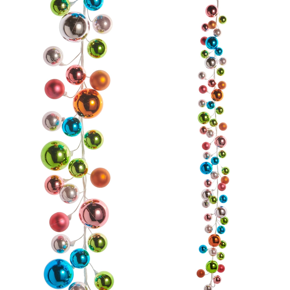 4' Multicolor Ball Garland Halloween
