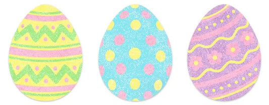 20" GLITTERED EVA EASTER EGGS CHOOSE ONE YELLOW, BLUE LAVENDER - Burlap and Bling Decor