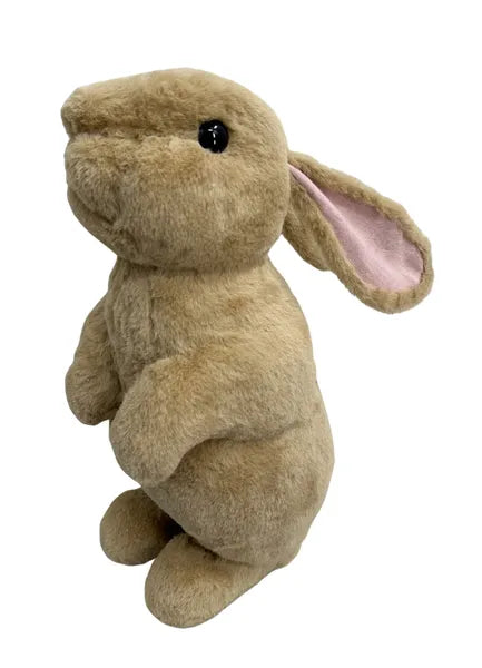 15.25"H X 10.25"L STANDING RABBIT TAN - Burlap and Bling Decor