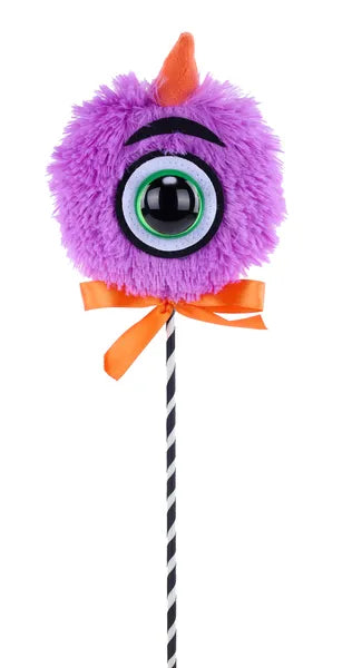 15"L ONE EYED MONSTER W/HORN PICK PURPLE