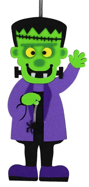 13.5"H X 6.5"W FELT/FOAM FRANKENSTEIN - Burlap and Bling Decor