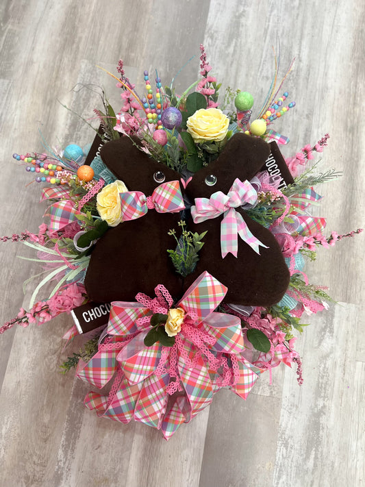 Chocolate Bunny Wreath