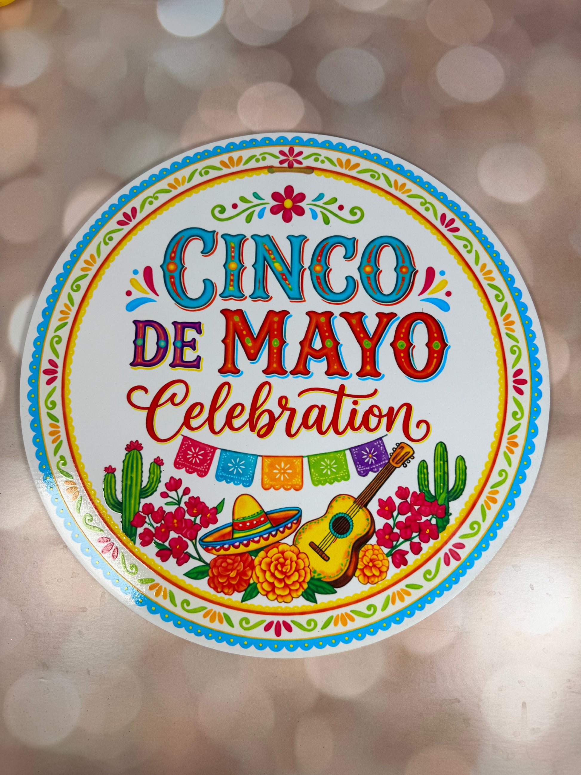 14" Cinco de Mayo Celebration - Burlap and Bling Decor