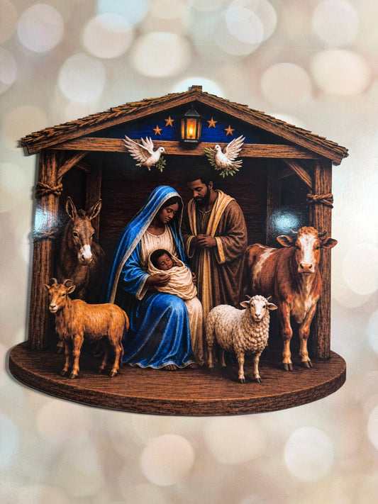12" SACRED FAMILY SIGN - Dark Tone