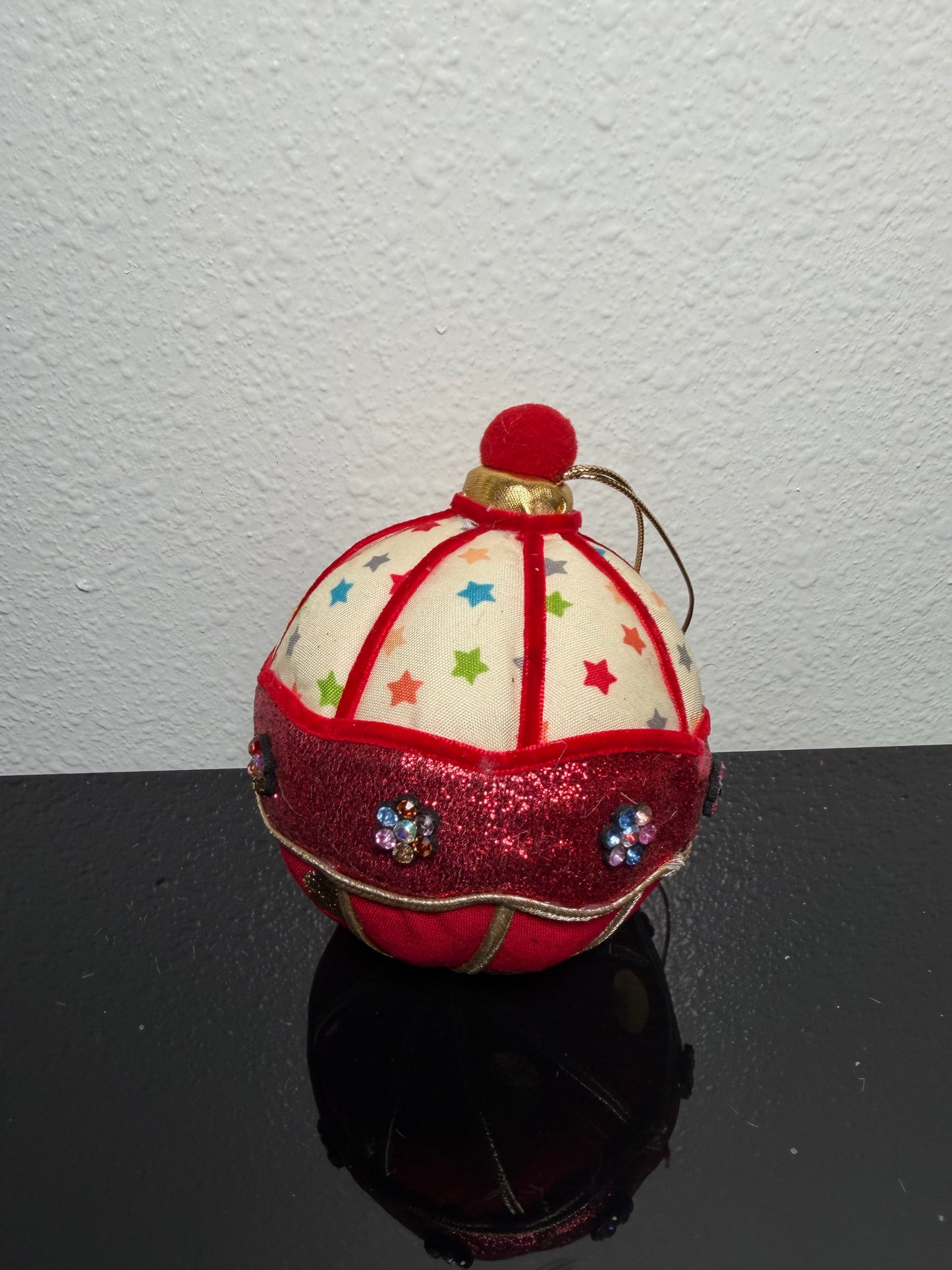 HANGING ORNAMENT RED 10.5 10.5 12CM