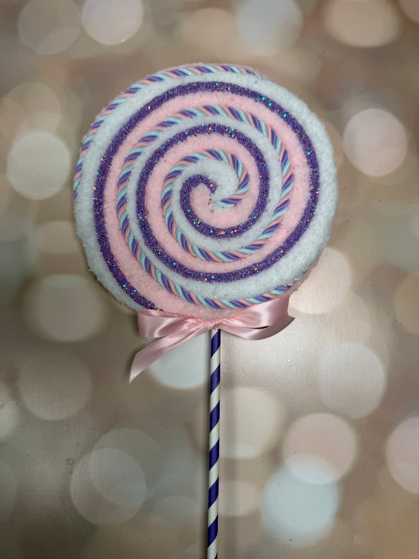 Pink and White Lollipop