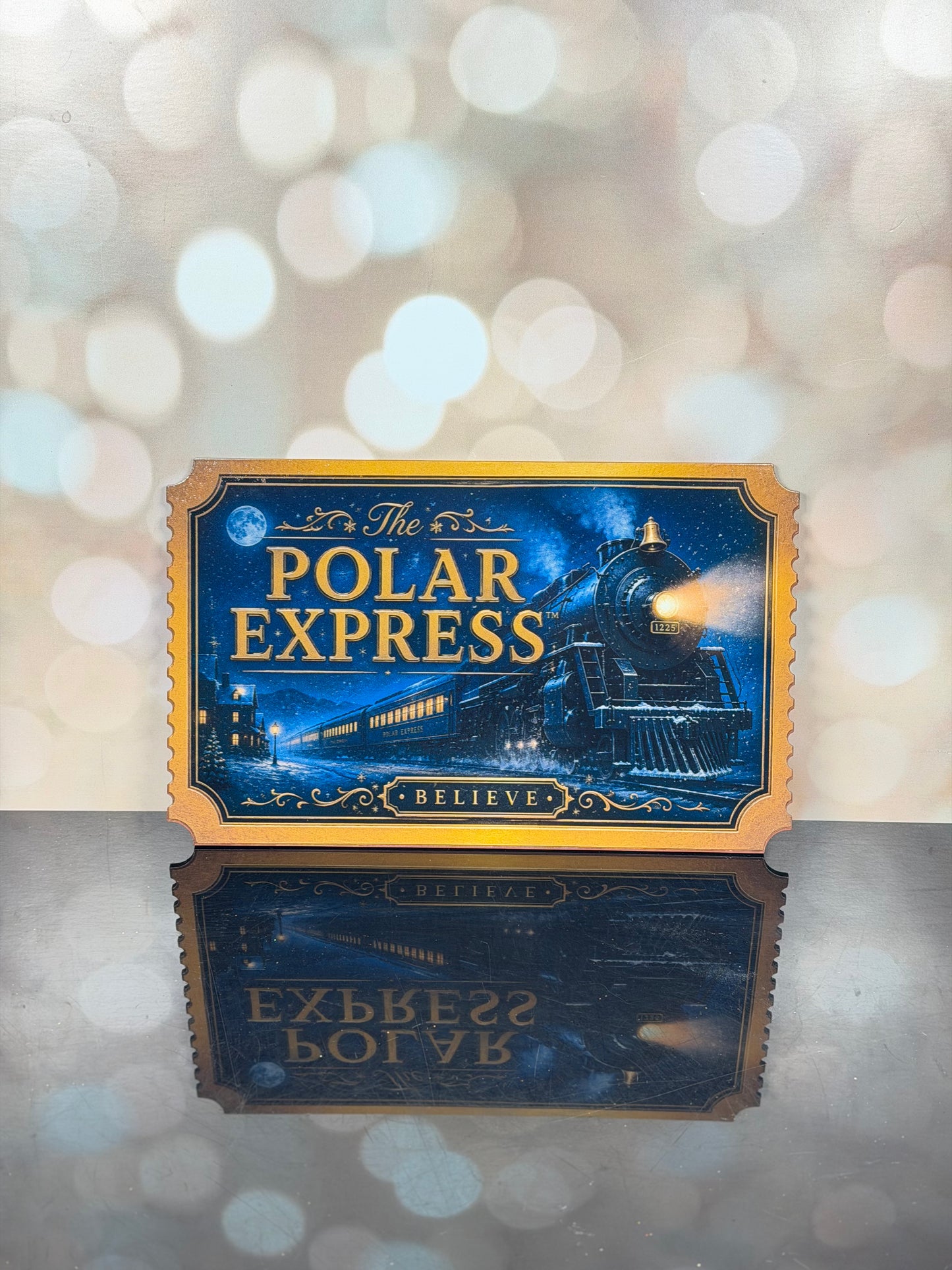12" POLAR EXPRESS SIGN - BLUE