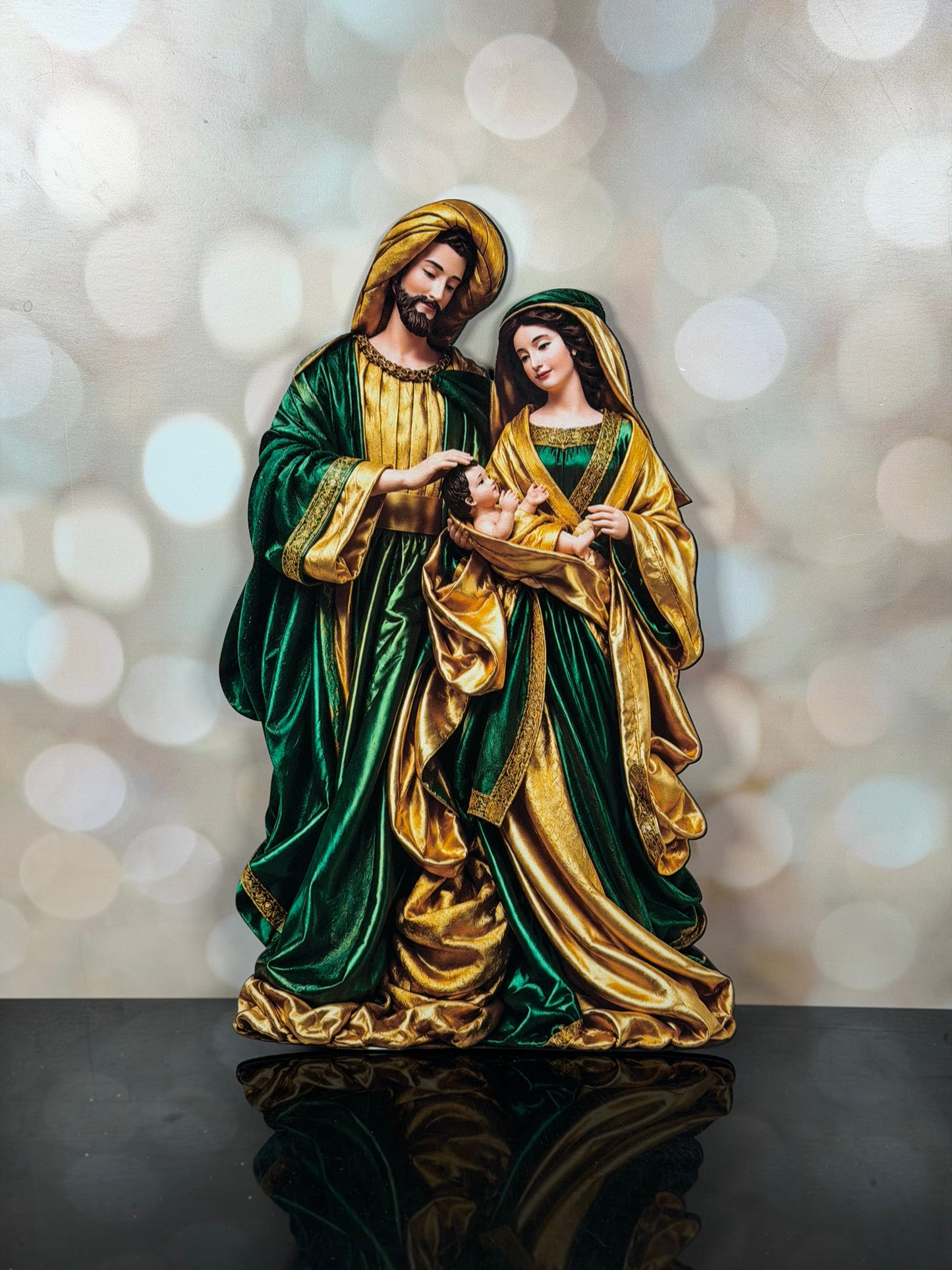 16 "HOLY FAMILY SIGN - GREEN