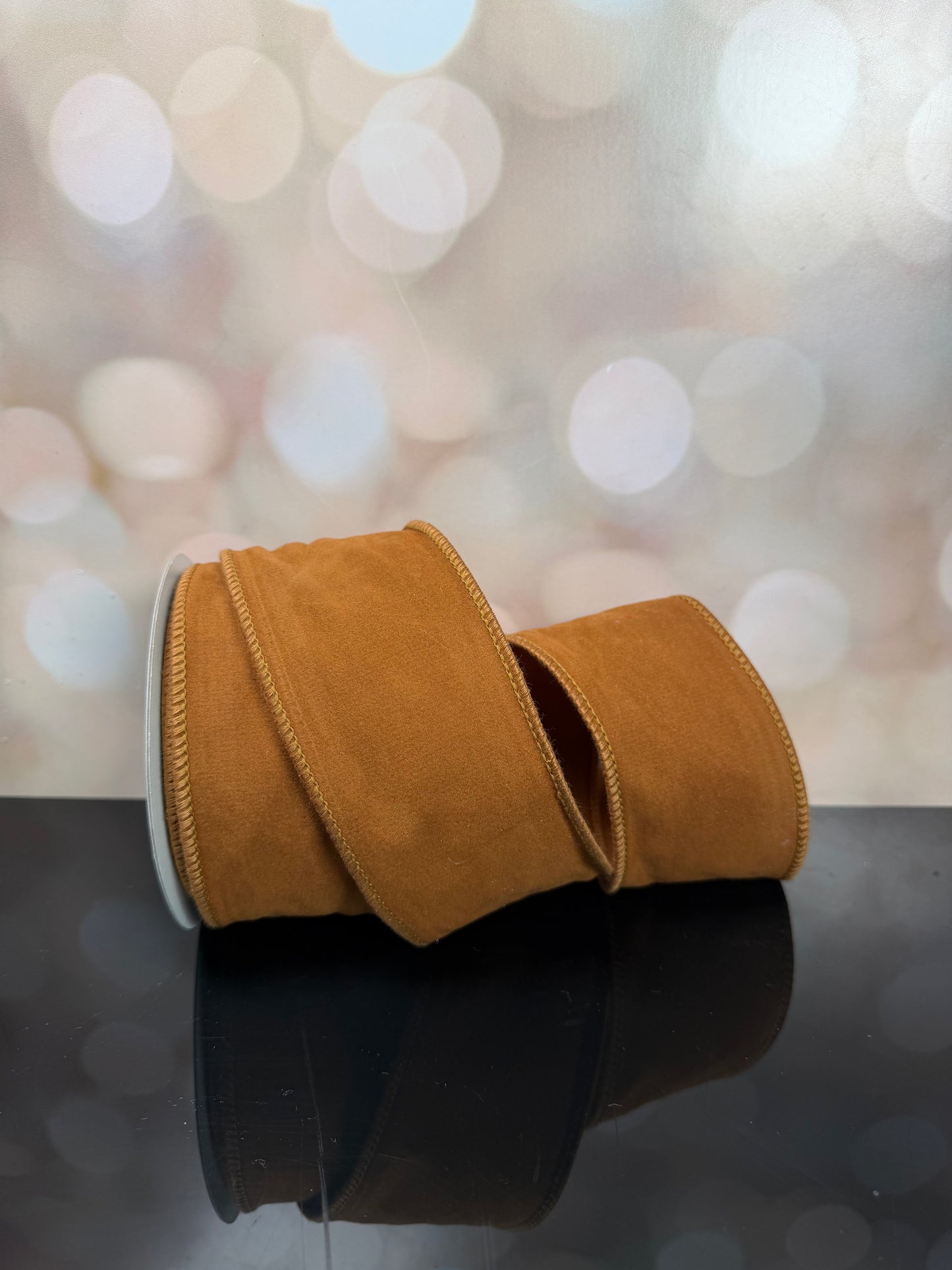 2.5" X10YD LIGHT BROWN SUEDE
