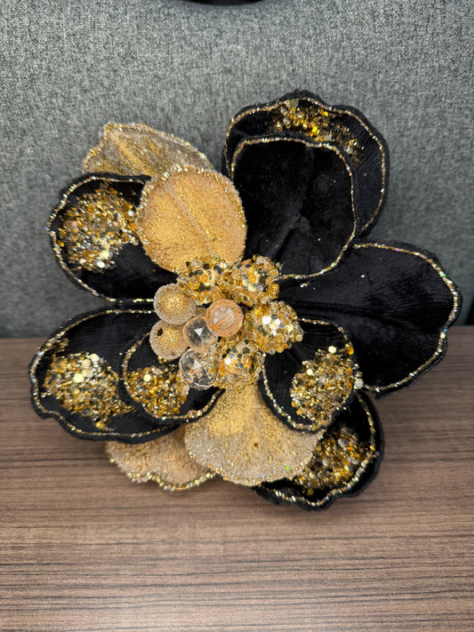24"ICED W/JEWEL ENCRUSTED MAGNOLIA STEM BKGD
