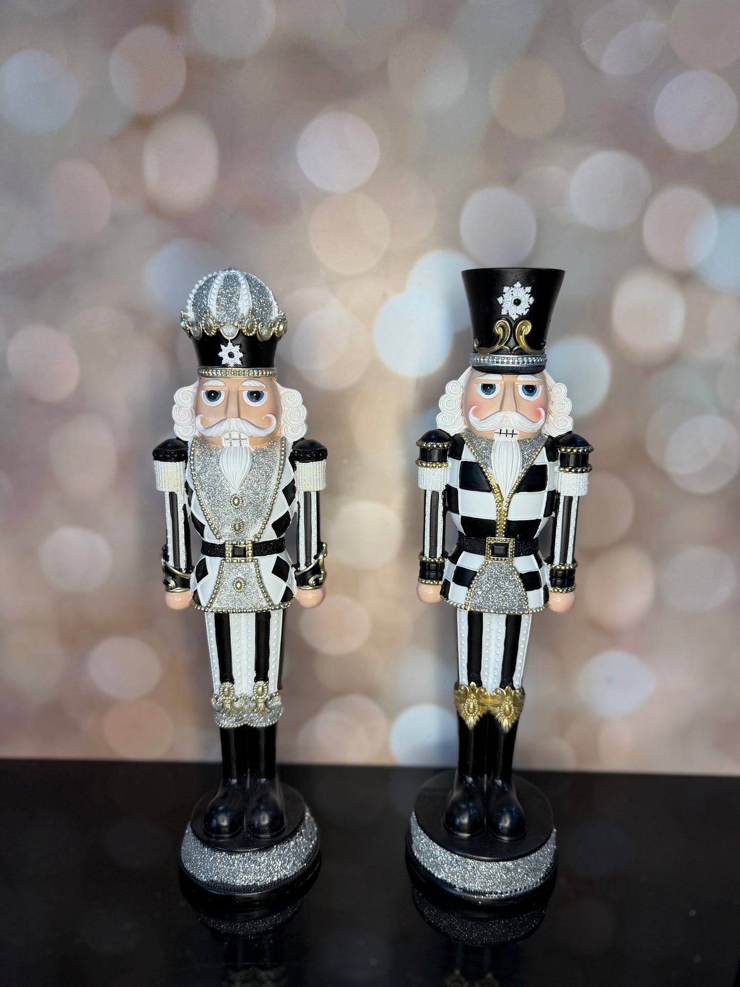 13" RESIN ROYAL NUTCRACKER ASST CHOOSE ONE Crown or Top Hat