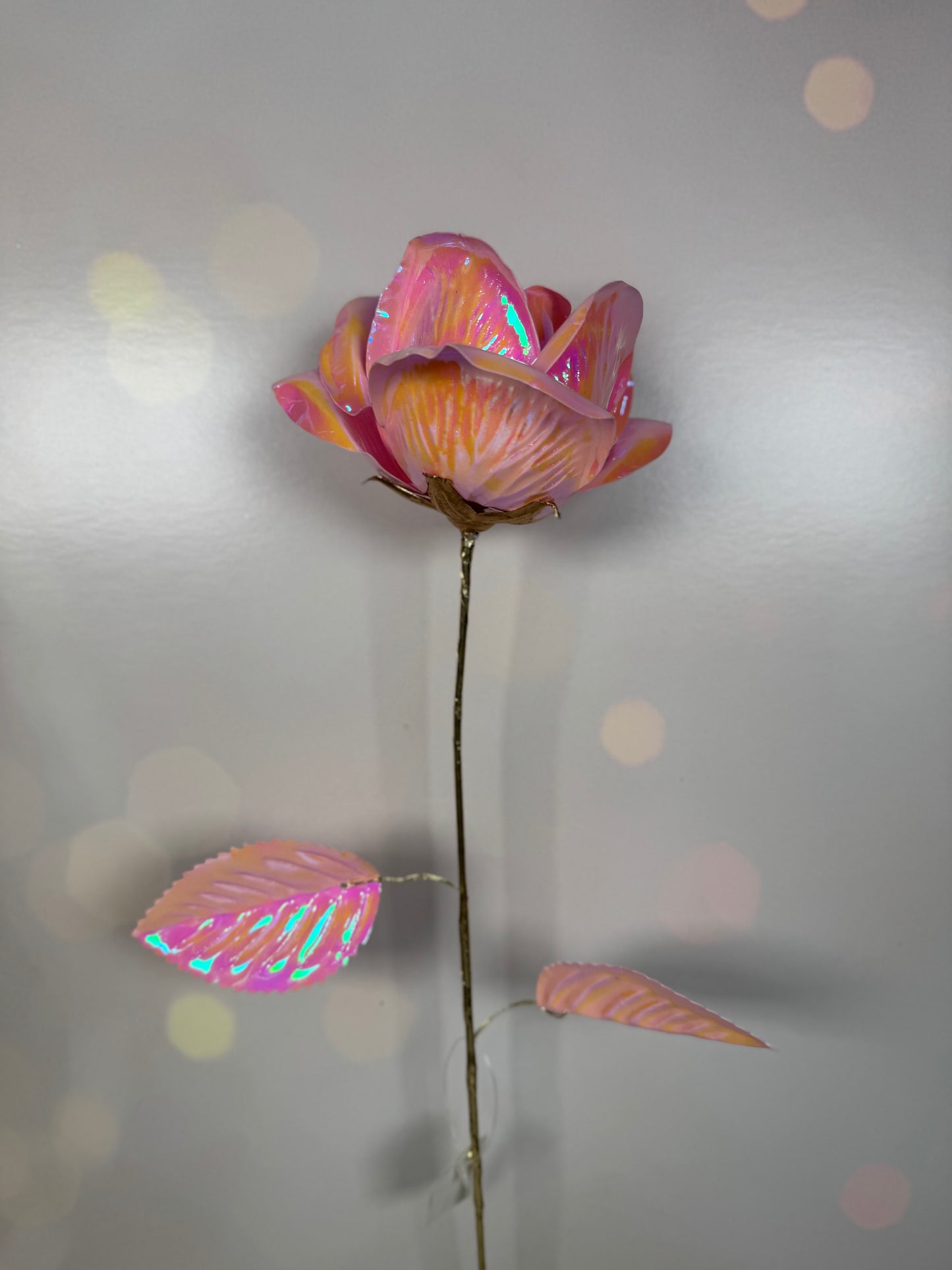 D3.5''H19.7'' - ROSES, CHOOSE ONE - Burlap and Bling Decor