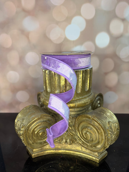 7/8"X10YD-LAVENDER VELVET WIRED RIBBON