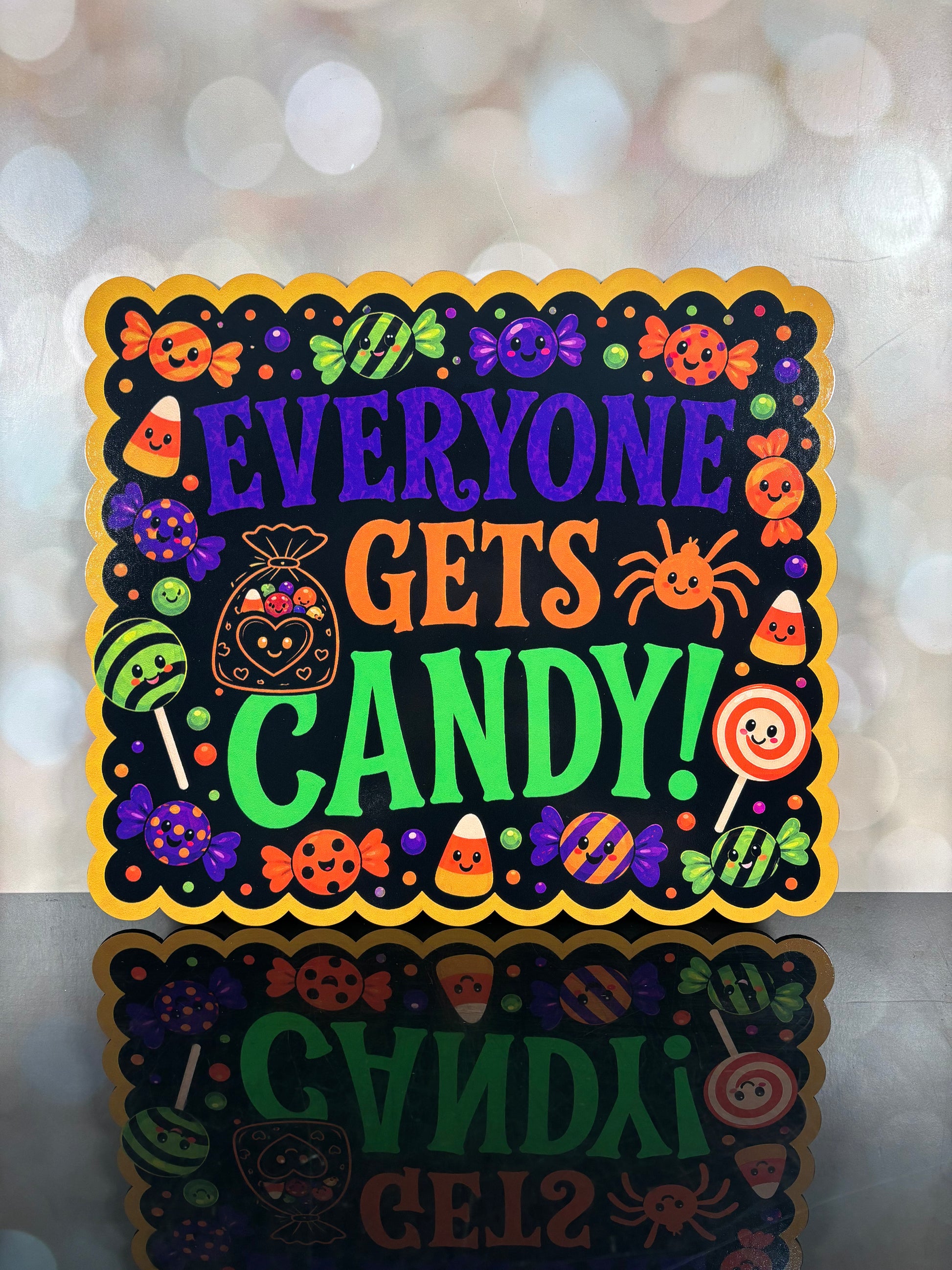 Everyone Gets Candy 14" - Burlap and Bling Decor