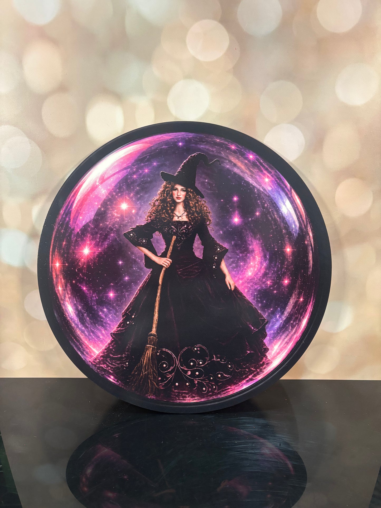 Celestial Bubble Witch 14' SIGN - Burlap and Bling Decor