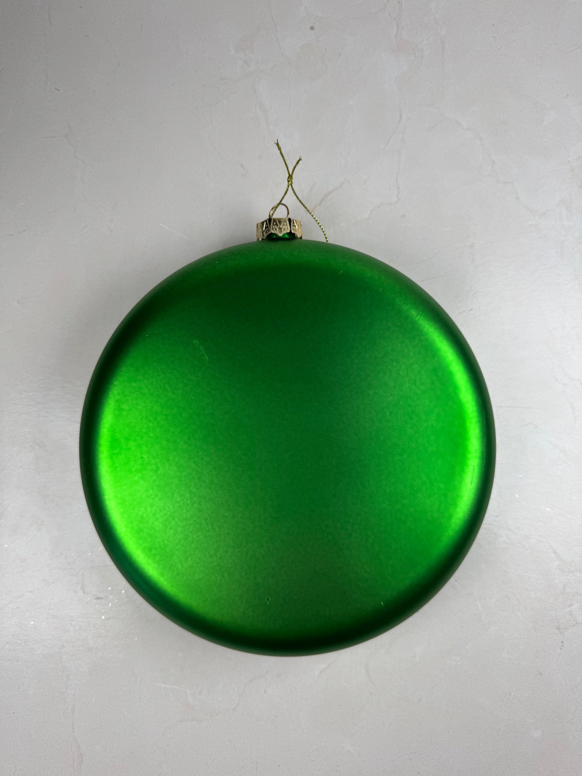 200MM VP MATT ROUND DISK Green - Burlap and Bling Decor