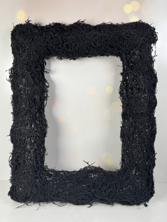 Moss Rectangle Black Wreath H19xW15 - Burlap and Bling Decor