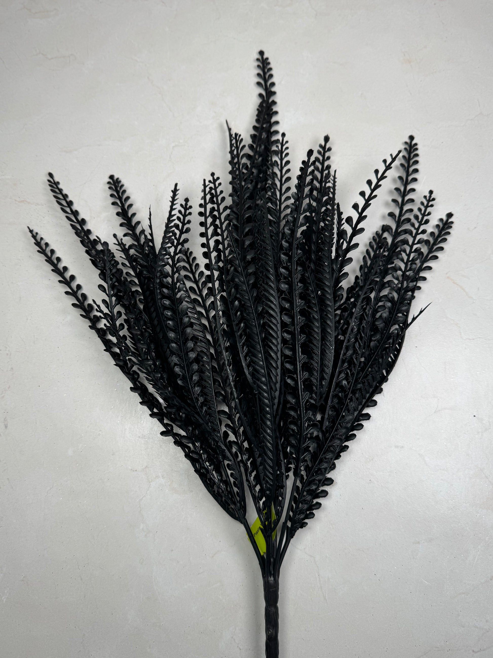 Button/Beaded Leaf Bush Black - Burlap and Bling Decor
