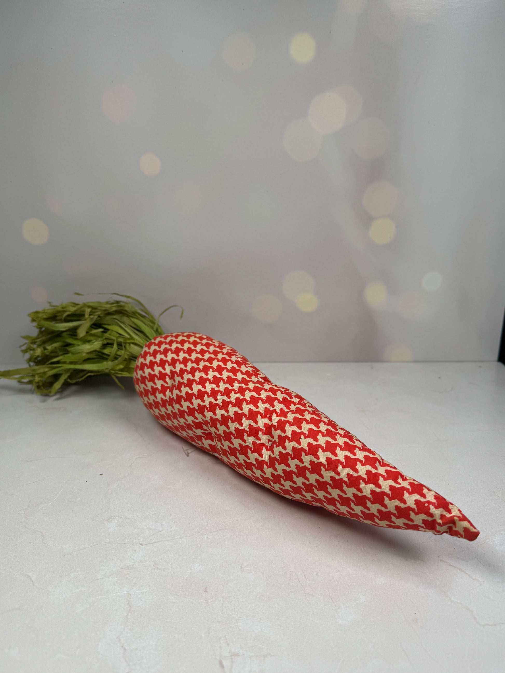 Houndstooth Carrot 18" X 4" Orange - Burlap and Bling Decor