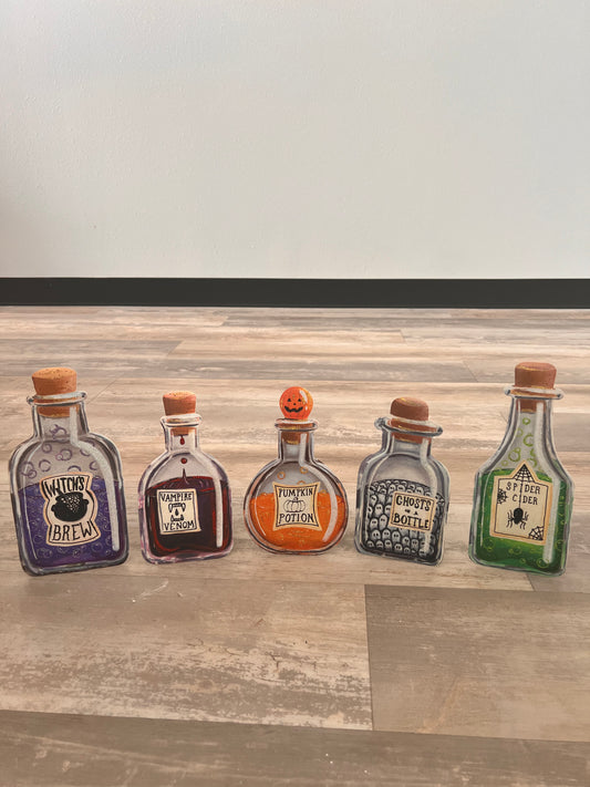 Potion Bottles, Pick 1 - Burlap and Bling Decor