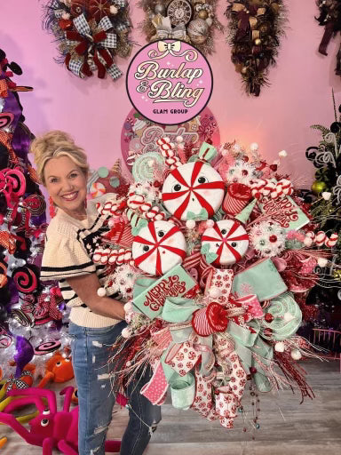 Peppermint Wreath!