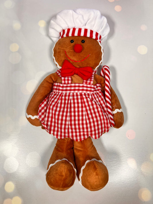 Plush Gingerbread Chef 17X10X4