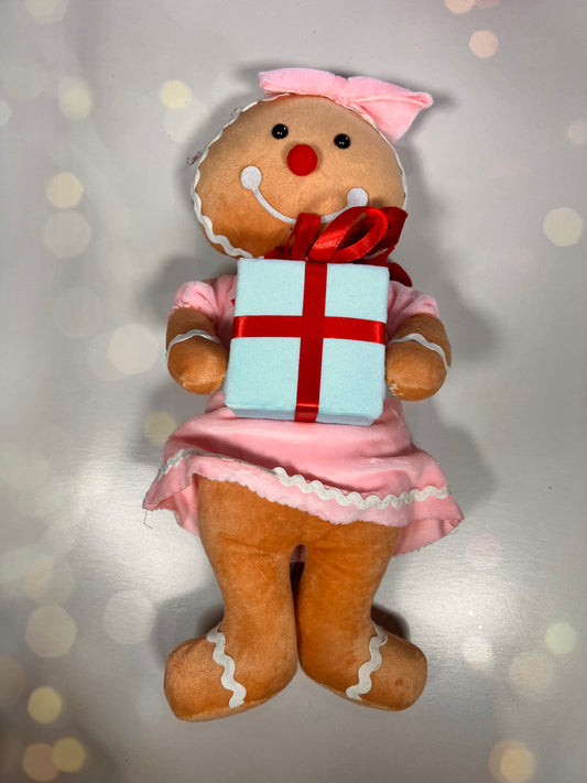 Plush Girl Gingerbread H17xW7xD4