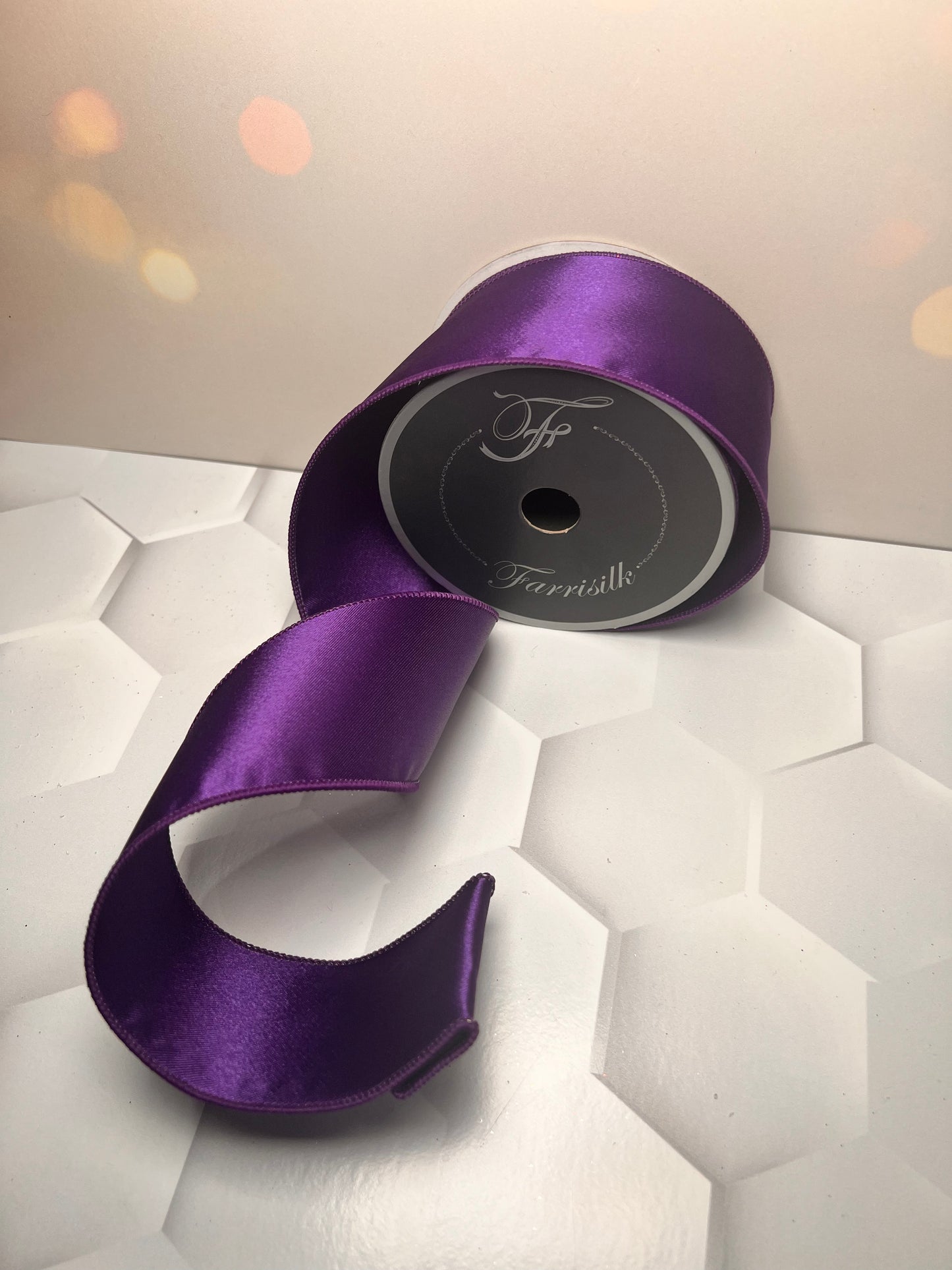 2.5"X5YD SATIN PURPLE