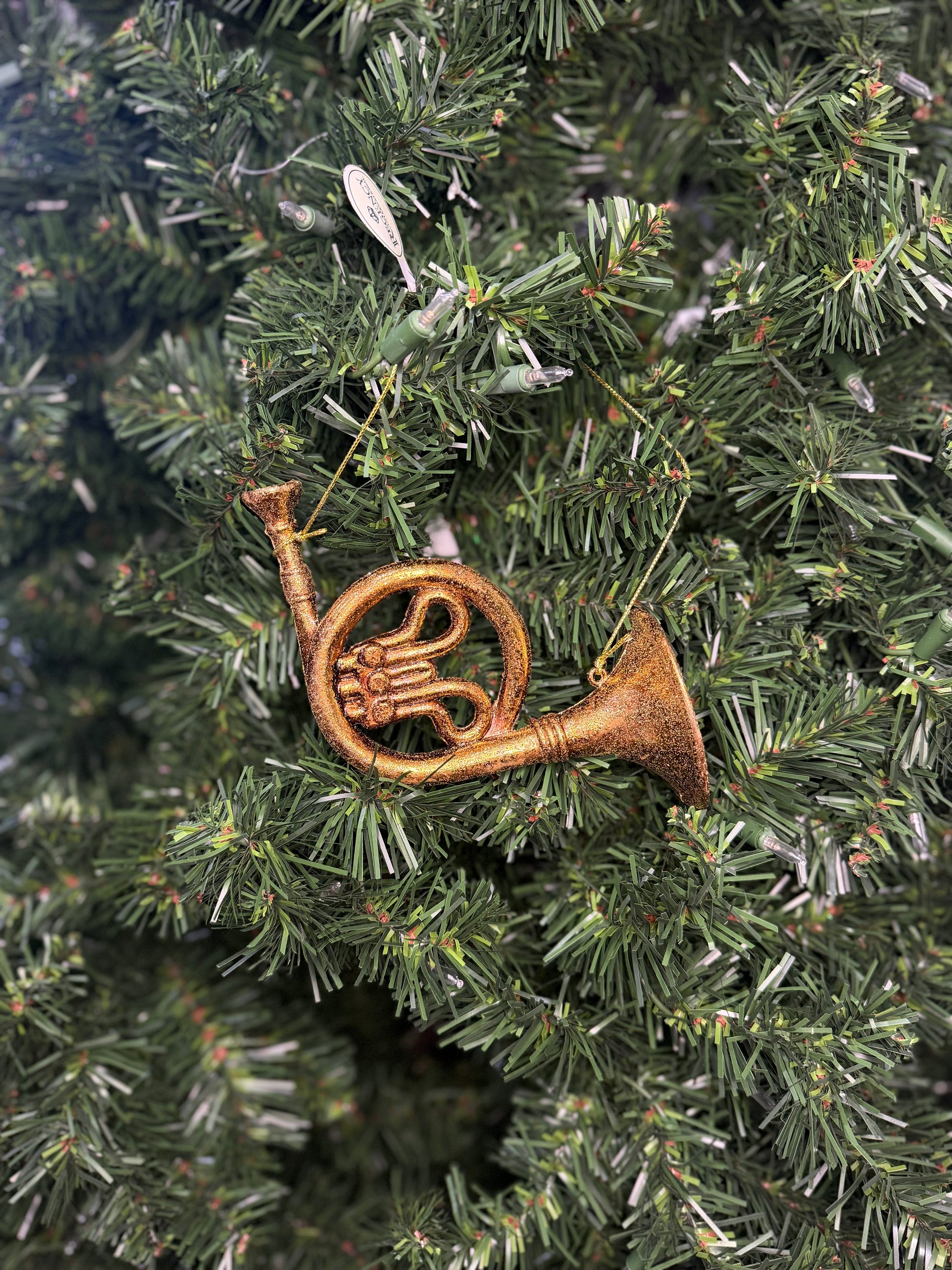 GILDED HORNS ORNAMENT- 8-10"  AST" choose one - Burlap and Bling Decor