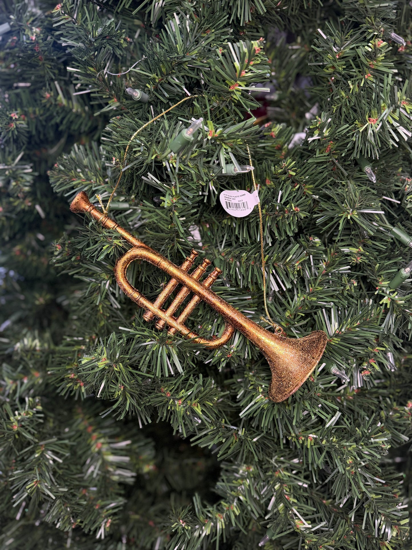 GILDED HORNS ORNAMENT- 8-10"  AST" choose one - Burlap and Bling Decor