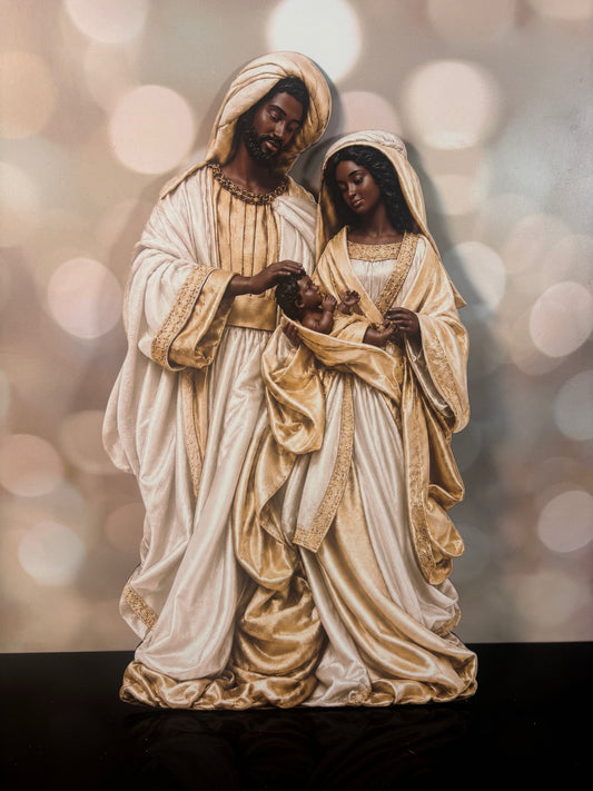 Holy Family Gold - 16" Dark Tone