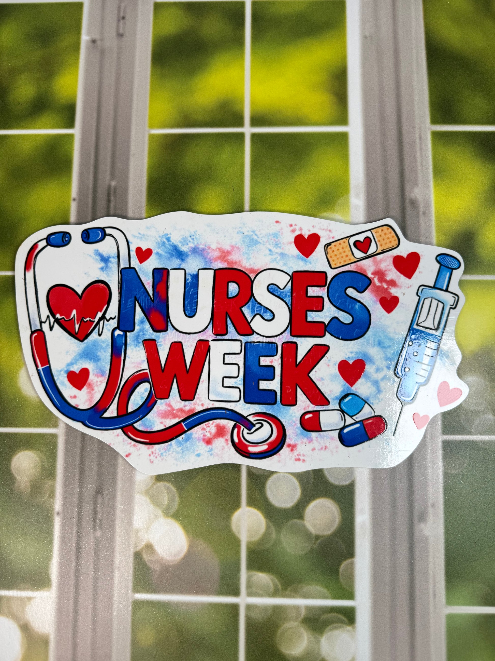 Nurses Week Sign - Burlap and Bling Decor