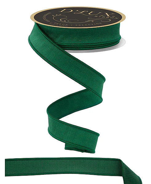 7/8"X10YD DUPIONI EMERALD GREEN