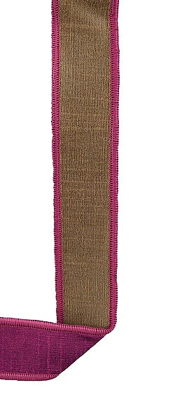 7/8"X10YD DUPIONI GOLD/CRANBERRY