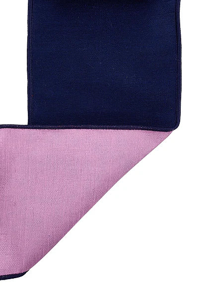 4"X10YD DUPIONI BLUE/PINK