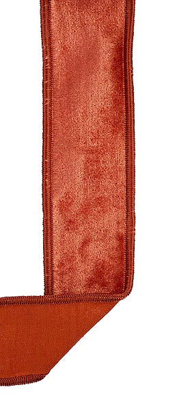 1.5"X10YD VELVET/SILK RUST