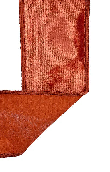 2.5"X10YD VELVET/SILK RUST