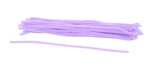 20"L X 6MM CHENILLE STEMS 50EA/BG, LAVENDER - Burlap and Bling Decor