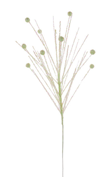 30"L FOIL GRASS/BALL SPRAY MINT GREEN - Burlap and Bling Decor