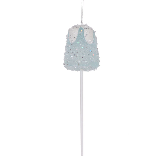 10" Blue Gumdrop Lollipop Ornament - Burlap and Bling Decor