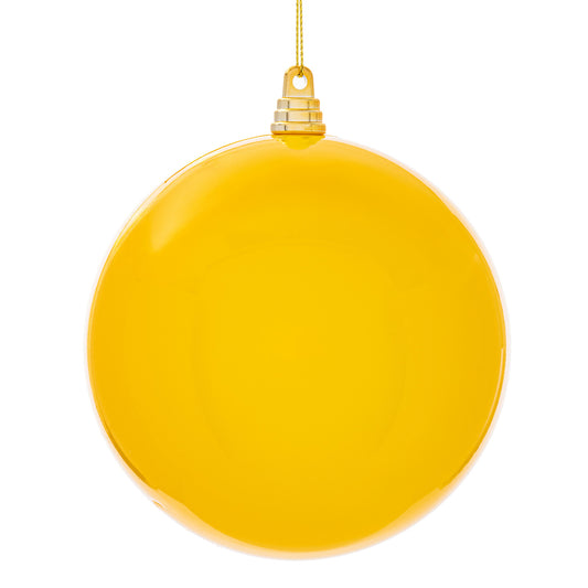4" Yellow Enamel Ball - Burlap and Bling Decor