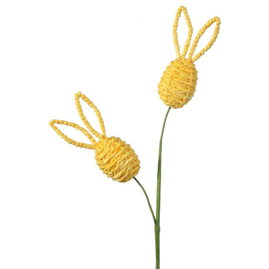 22" PAPER WRAPPED WEAVE EGG STEM YELL - Burlap and Bling Decor