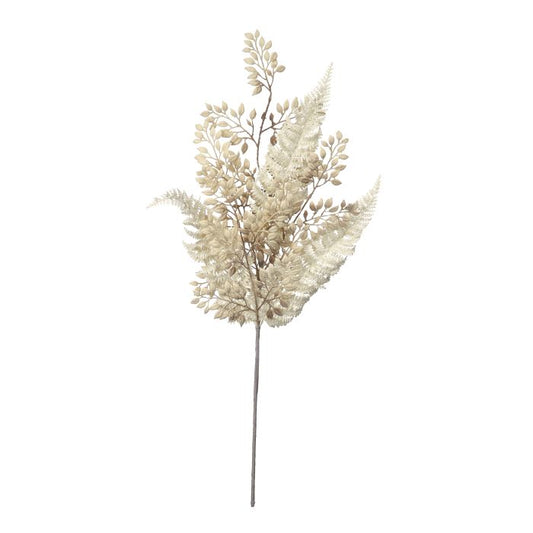 26" LINEN FERN SPRAY CREAM - Burlap and Bling Decor