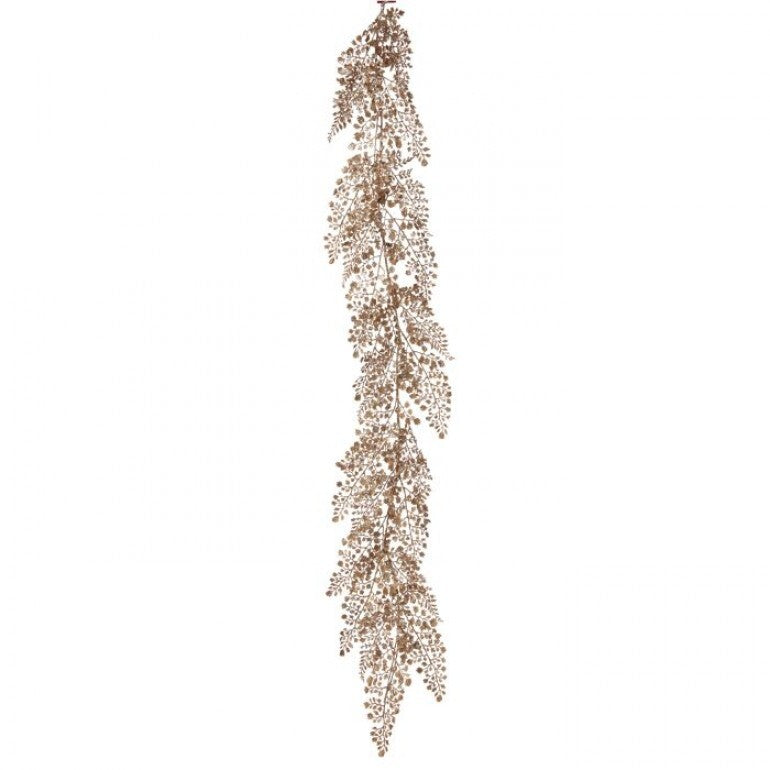 48" GLITTER SEQUIN MAIDEN HAIR GARLAND CHAMPAGNE