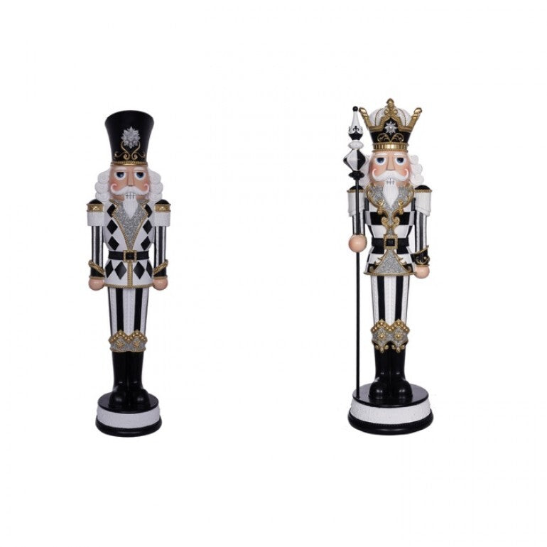 19" RESIN ROYAL NUTCRACKER ASST CROWN OR TOP HAT