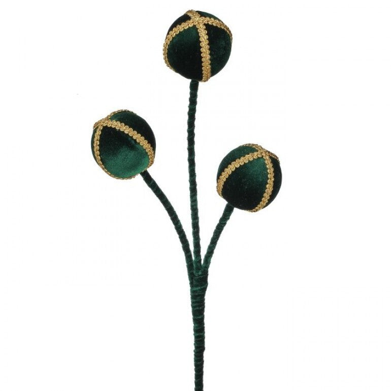 25" TRIPLE VELVET BALL SPRAY GRGO