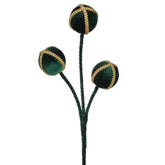 25" TRIPLE VELVET BALL SPRAY GRGO